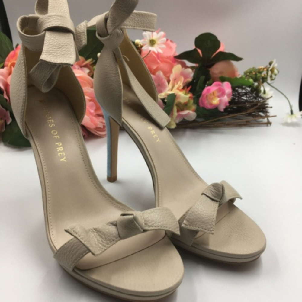 NEW Shoes of Prey Nude Color Block Heel Mariposa - Picture 4 of 7